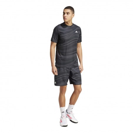 Pantalon Corto Adidas Club Graph Color Carbon/black