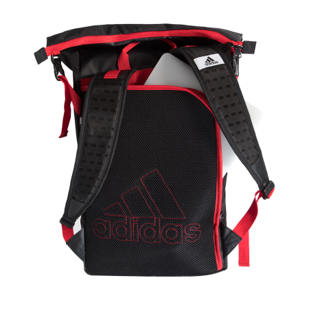 Mochila Adidas Multigame Negro Rojo...